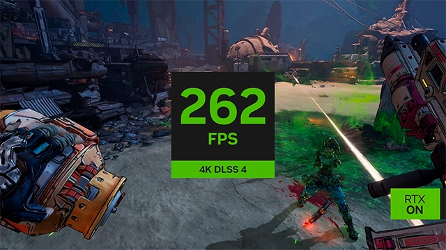 262 FPS NVIDIA DLSS 4