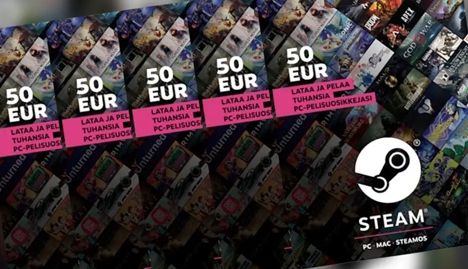 50€ Steam gift card for free