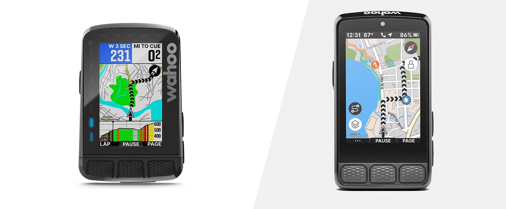 Wahoo ELEMNT ROAM 3 vs Wahoo ELEMNT ROAM v2 comparison graphic