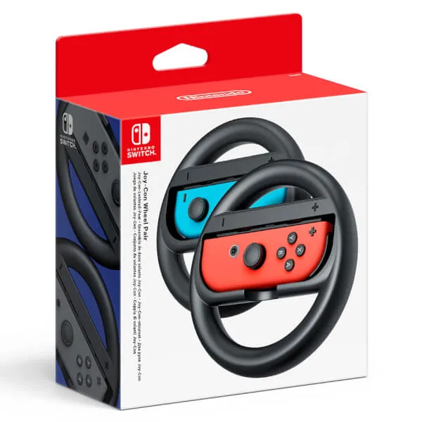 Nintendo Joy-Con Wheel Pair -ohjauspyörälisävaruste, musta, Nintendo Switch, 2 kappaletta