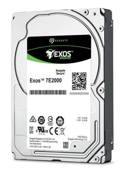 SEAGATE Enterprise Capacity 2.5 2TB HDD SED 512Emulation 7200rpm 128MB 2,5inch SAS 12Gb/s 24x7 long-term usage BLK image