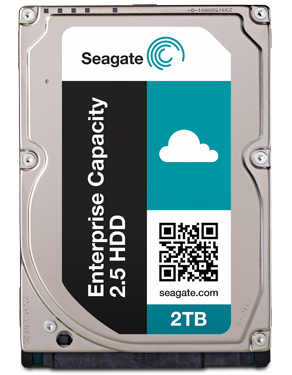 SEAGATE Enterprise Capacity 2.5 2TB HDD 4KNative 7200rpm 128MB 2,5inch SAS 12Gb/s 24x7 long-term usage BLK image