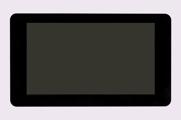 Raspberry Pi 7" LCD-kosketusnäyttö, kapasitiivinen, 10 pistettä, musta image