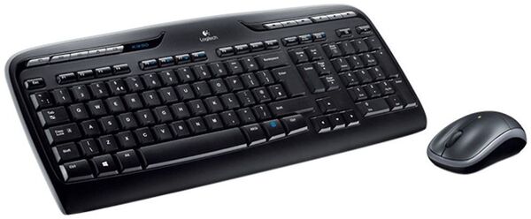 LOGITECH Wireless Combo MK330 - Näppäimistö- ja hiiri -pakkaus - 2.4 GHz - Pohjoismaat - musta image