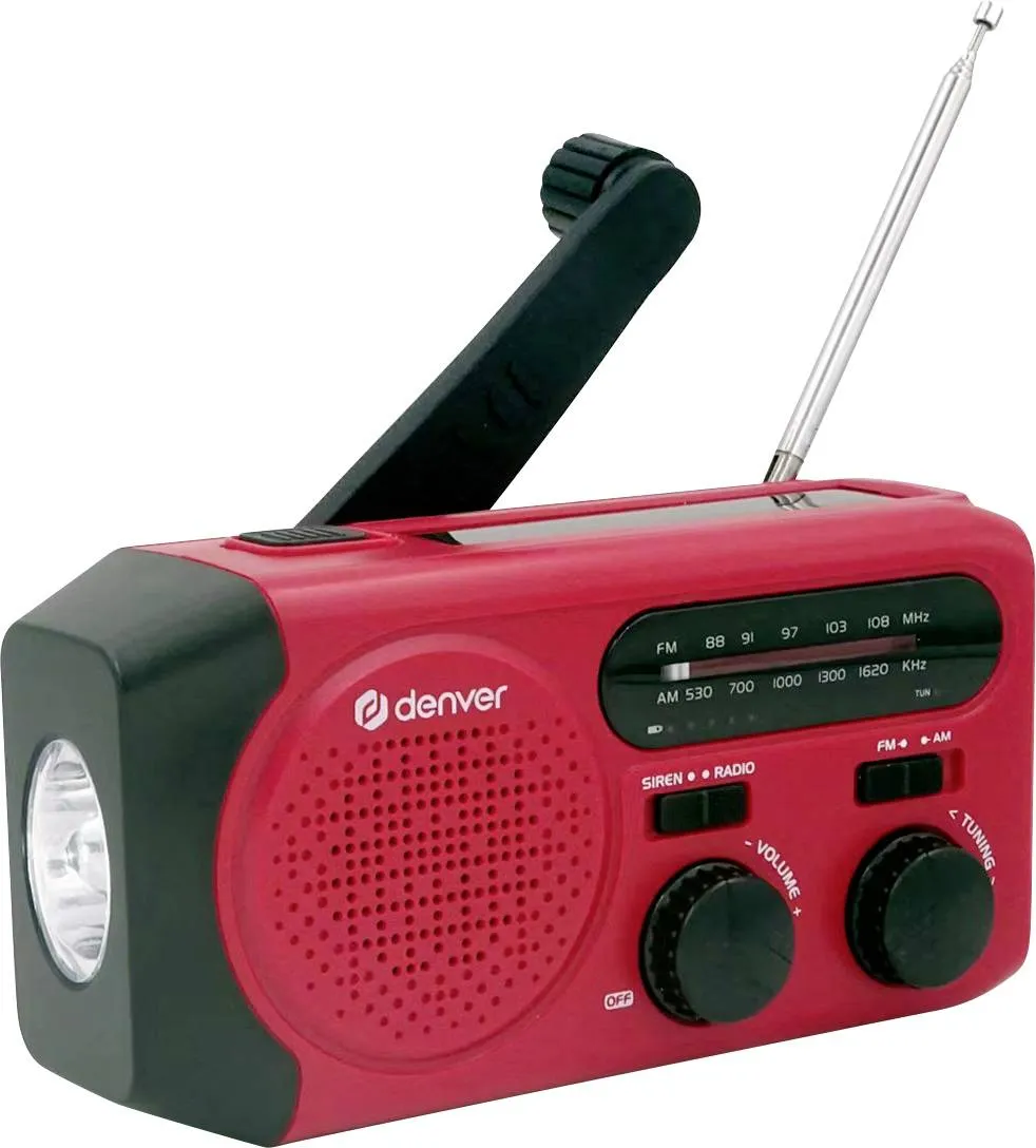 Denver SCR-2010 Solar Crank Radio