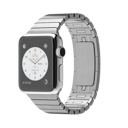 Apple Watch 38 mm kuori ruostumatonta terästä ja linkkuranneke image